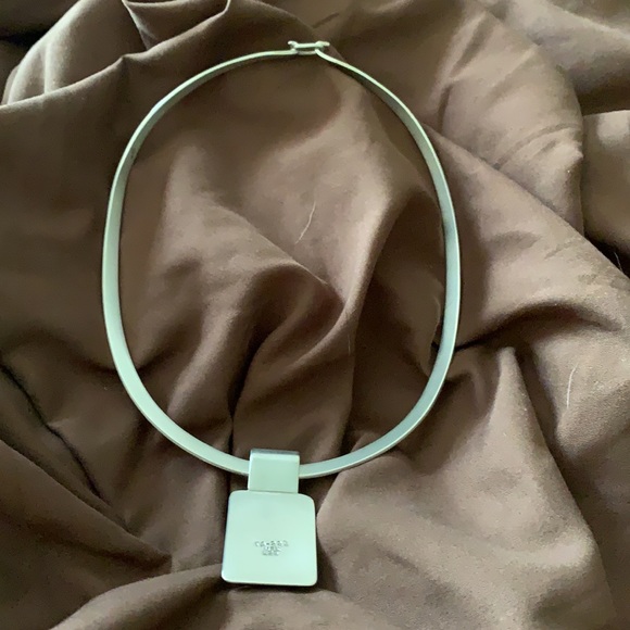 925 TA-223 chunky collar necklace w lapis pendant - Picture 3 of 5